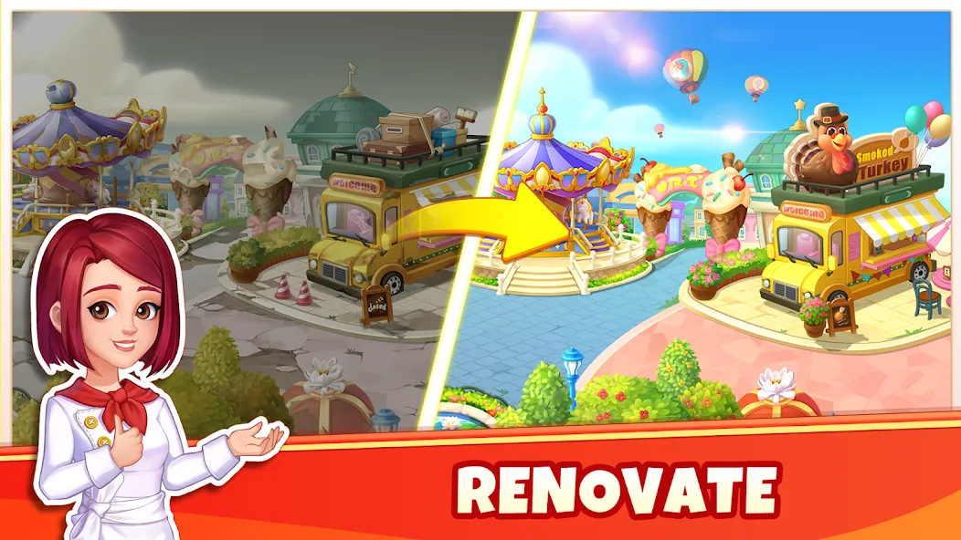 Cooking Wonder-Restaurant Game (Кукинг Вондер) [МОД: Меню, Бесконечные монеты и Открытые уровни] Screenshot 2