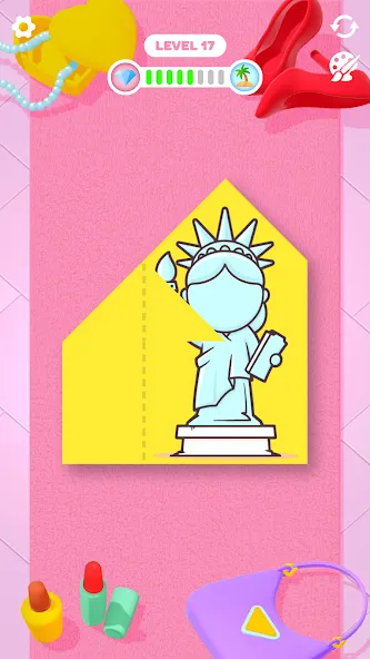 Paper Fold (Пэйпер Фолд) [МОД: Много монет, Открытые уровни и Мега MOD] Screenshot 3