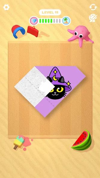 Paper Fold (Пэйпер Фолд) [МОД: Много монет, Открытые уровни и Мега MOD] Screenshot 4