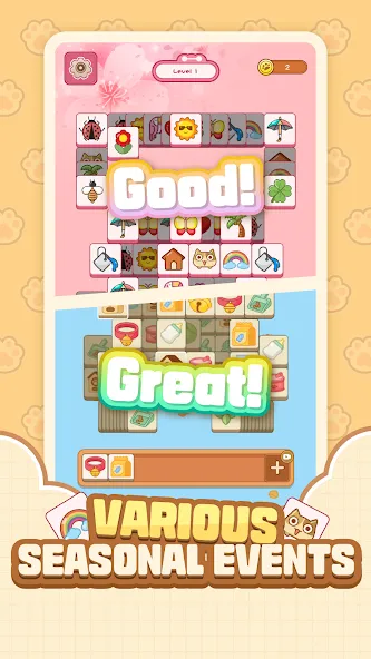 Cat Time - Cat Game, Match 3 (Кэт Тайм) [МОД: Меню, Бесконечные монеты и Открытые уровни] Screenshot 3