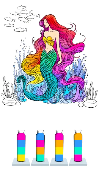 Sort Paint: Water Sort Puzzle (Сорт Пэйнт) [МОД: Меню, Бесконечные монеты и Открытые уровни] Screenshot 5
