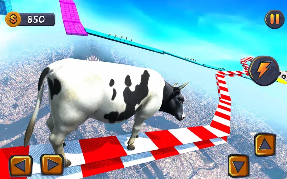 Epic Cow Ramp Rush Run Game [МОД: Бесконечные деньги, Монеты и Мега MOD] Screenshot 3
