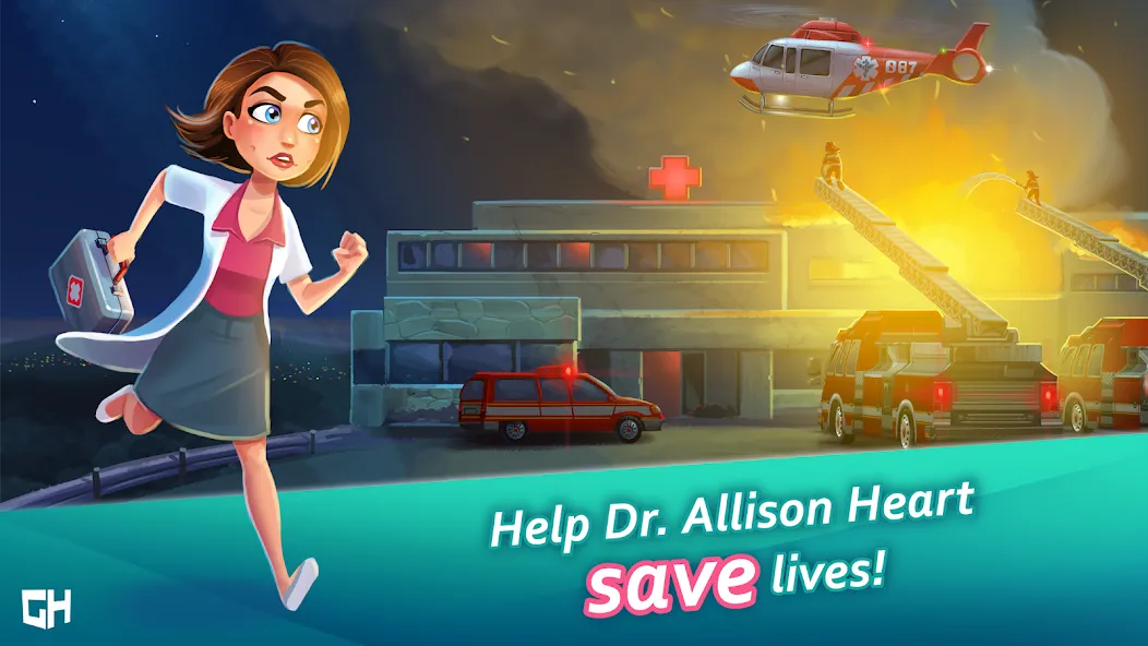 Heart's Medicine Hospital Heat [МОД: Много монет, Открытые уровни и Мега MOD] Screenshot 1