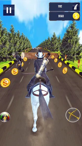 Cowboy Horse Run [МОД: Деньги, Монеты и Меню MOD] Screenshot 1