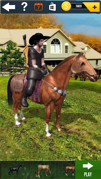 Cowboy Horse Run [МОД: Деньги, Монеты и Меню MOD] Screenshot 3