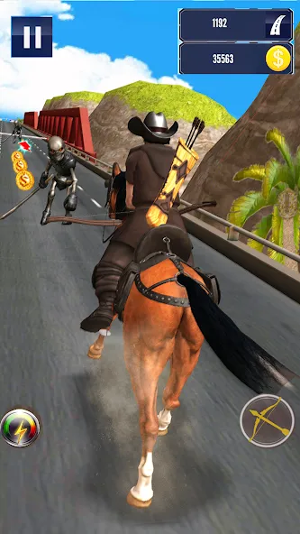 Cowboy Horse Run [МОД: Деньги, Монеты и Меню MOD] Screenshot 4