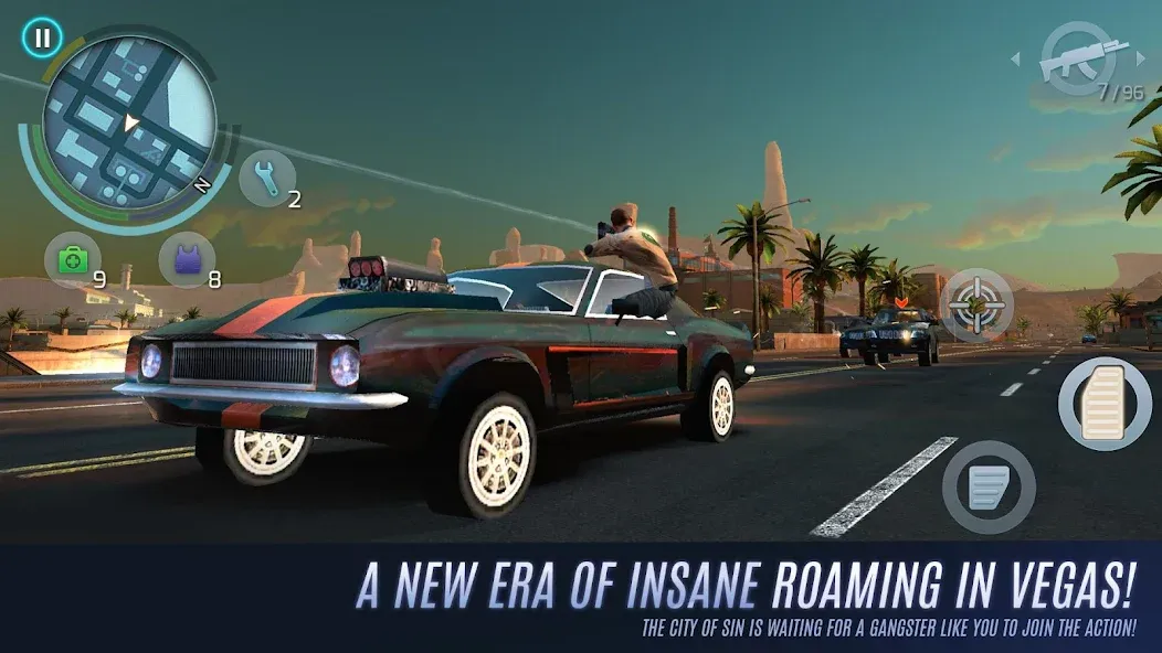 Gangstar Vegas: World of Crime (Гангстар Вегас) [МОД: Много денег, Монет и Все открыто] Screenshot 2