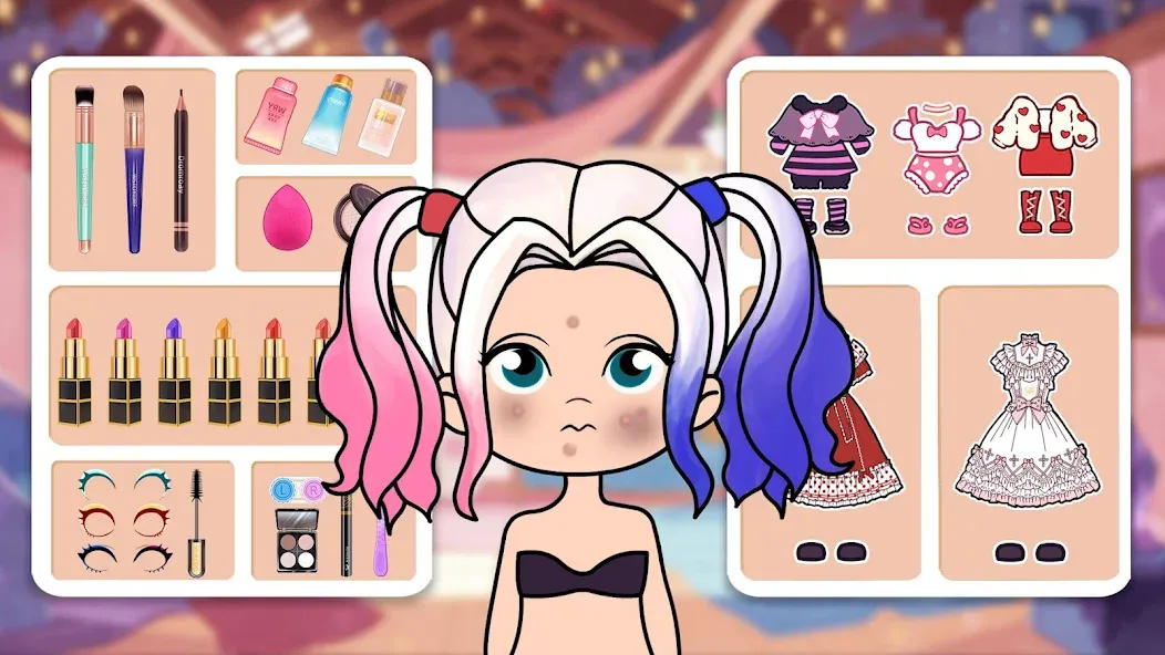 Doll Dress Up - Makeup Games [МОД: Бесконечные деньги, Монеты и Мега MOD] Screenshot 2