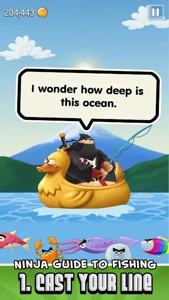 Ninja Fishing (Ниндзя Фишинг) [МОД: Много монет, Открытые уровни и Мега MOD] Screenshot 5