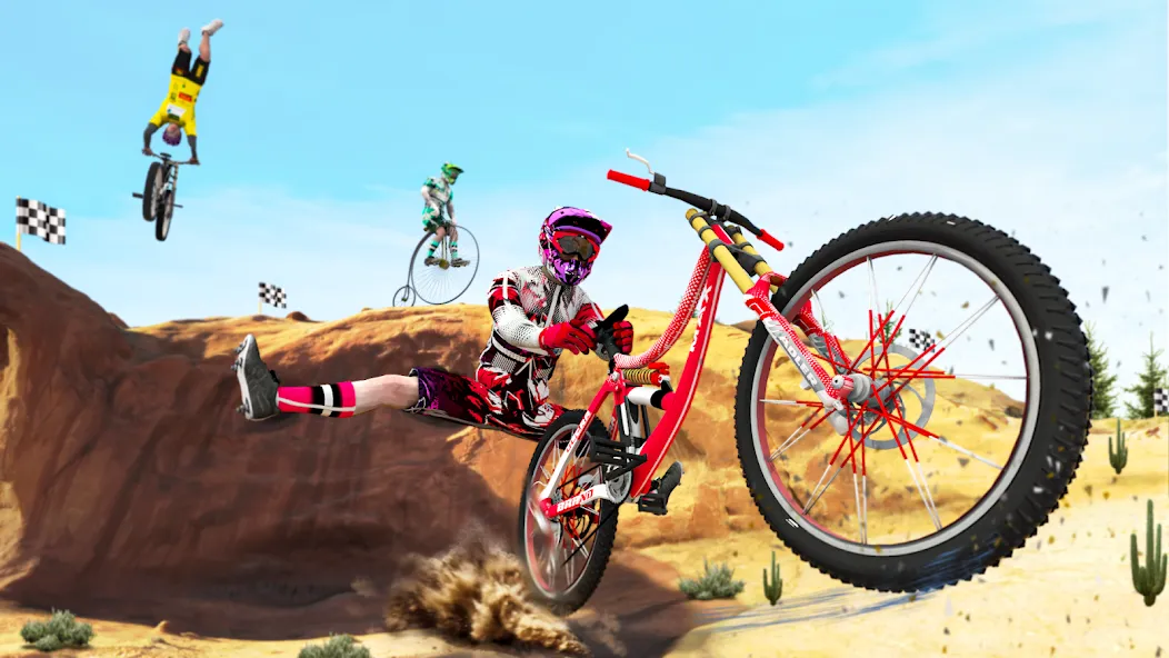 BMX Rider: Cycle Race Game [МОД: Меню, Бесконечные монеты и Открытые уровни] Screenshot 2
