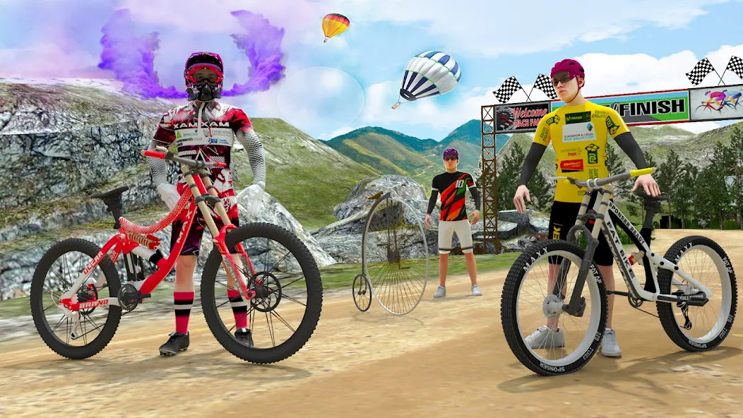 BMX Rider: Cycle Race Game [МОД: Меню, Бесконечные монеты и Открытые уровни] Screenshot 4