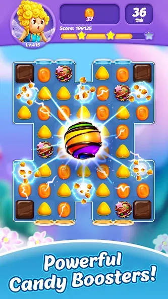 Candy Charming - Match 3 Games (энди Чарминг) [МОД: Много монет, Открытые уровни и Мега MOD] Screenshot 2