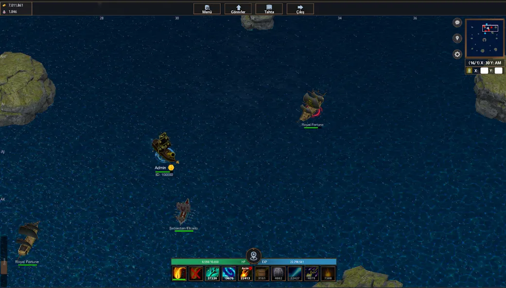 Battle of Sea: Pirate Fight (Битва на море) [МОД: Много монет, Открытые уровни и Мега MOD] Screenshot 1
