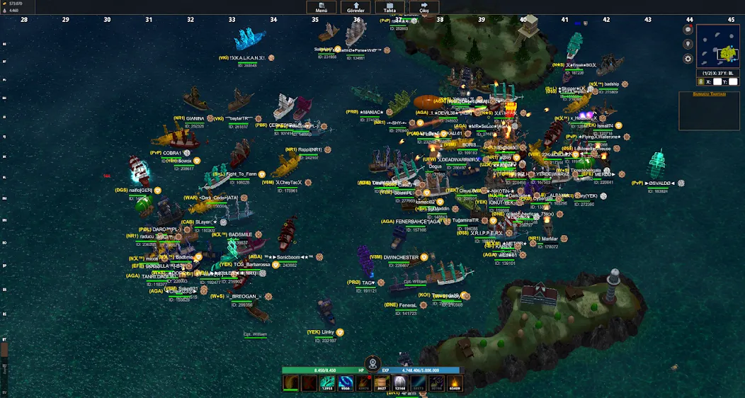 Battle of Sea: Pirate Fight (Битва на море) [МОД: Много монет, Открытые уровни и Мега MOD] Screenshot 5