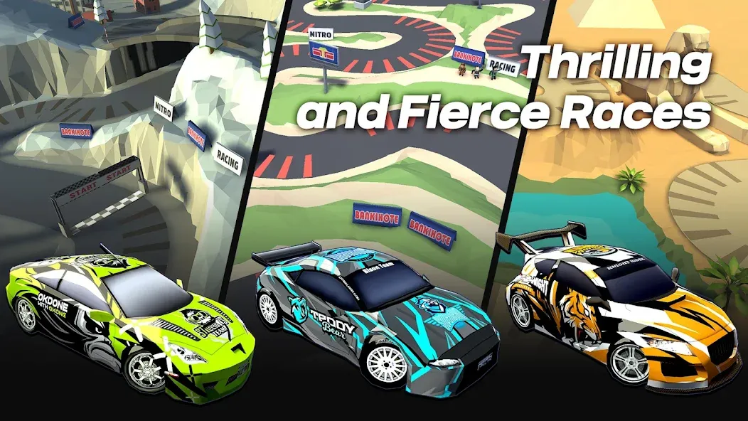 Drift Rally Boost ON (Дрифт Ралли Ускорение ВКЛ) [МОД: Меню, Бесконечные монеты и Открытые уровни] Screenshot 4