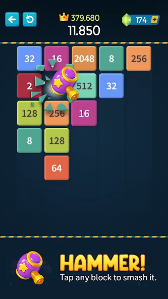 1M - Merge Number Block Puzzle [МОД: Деньги, Монеты и Меню MOD] Screenshot 3