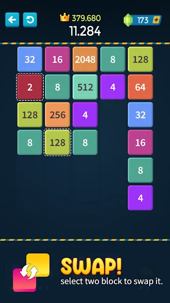 1M - Merge Number Block Puzzle [МОД: Деньги, Монеты и Меню MOD] Screenshot 4