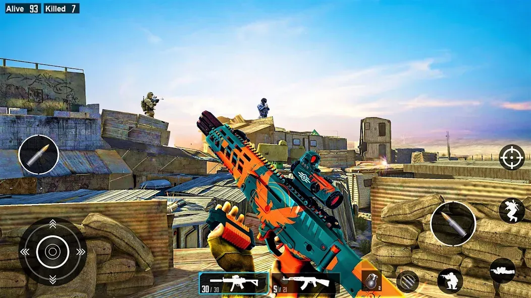 Commando Gun Shooting Games [МОД: Много денег, Монет и Все открыто] Screenshot 4