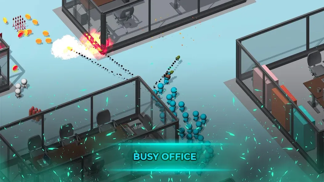 Crowd War - Action Game (Крауд Вар) [МОД: Много монет, Открытые уровни и Мега MOD] Screenshot 1