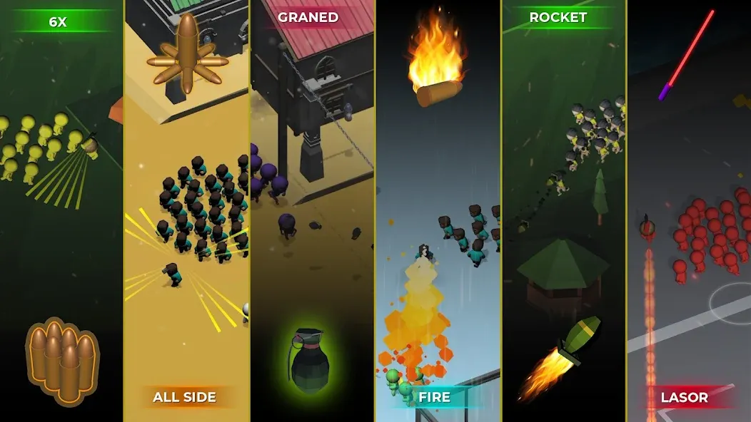 Crowd War - Action Game (Крауд Вар) [МОД: Много монет, Открытые уровни и Мега MOD] Screenshot 2