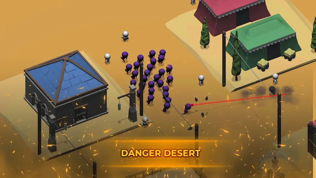 Crowd War - Action Game (Крауд Вар) [МОД: Много монет, Открытые уровни и Мега MOD] Screenshot 5