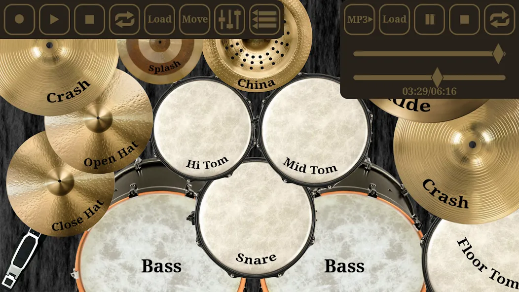 Drum kit (Drums) free [МОД: Все открыто, Дополнительные деньги и Меню MOD] Screenshot 3