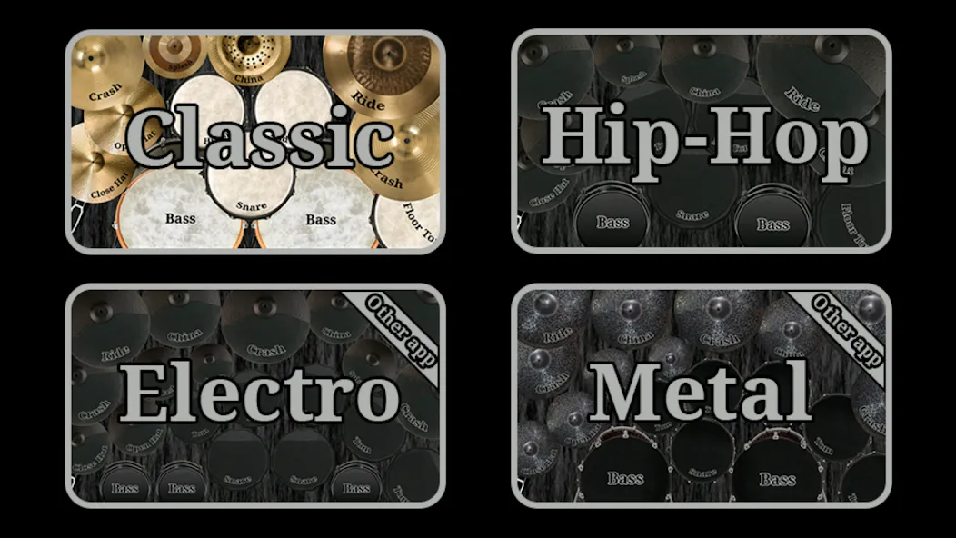 Drum kit (Drums) free [МОД: Все открыто, Дополнительные деньги и Меню MOD] Screenshot 5