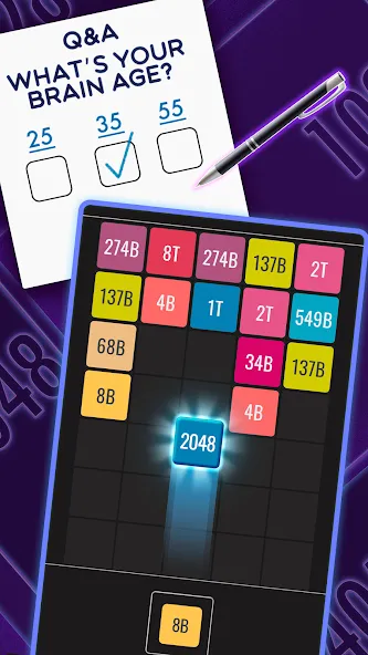 Join Blocks 2048 Number Puzzle (Джоин Блокс) [МОД: Деньги, Монеты и Меню MOD] Screenshot 2