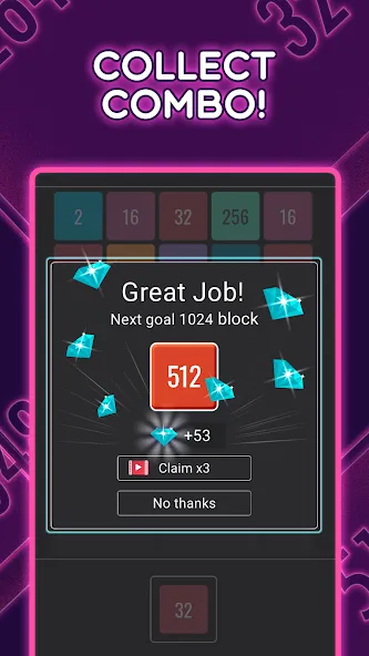 Join Blocks 2048 Number Puzzle (Джоин Блокс) [МОД: Деньги, Монеты и Меню MOD] Screenshot 4