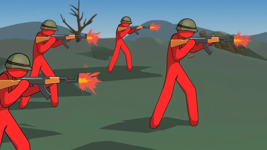Stickman History Battle (Стикмен История Битва) [МОД: Бесконечные деньги, Монеты и Мега MOD] Screenshot 1