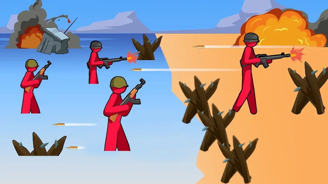 Stickman History Battle (Стикмен История Битва) [МОД: Бесконечные деньги, Монеты и Мега MOD] Screenshot 5