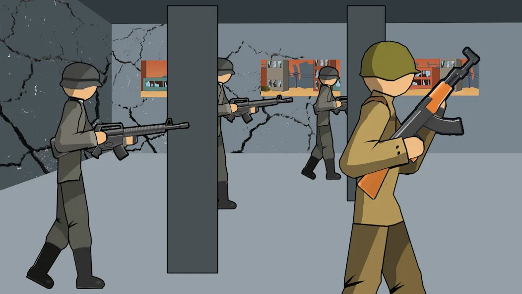 Stickman WW2 (Стикмэн Вторая Мировая война) [МОД: Деньги, Монеты и Меню MOD] Screenshot 4