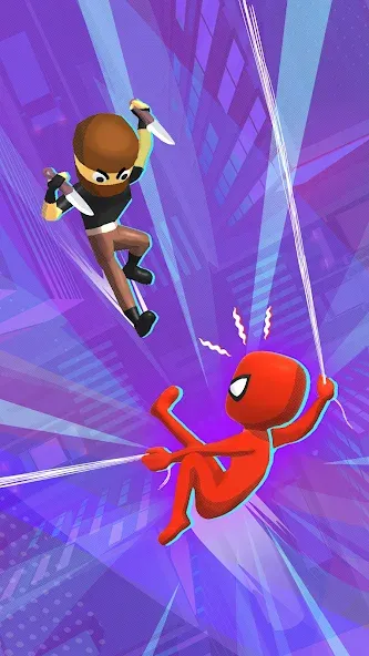 Web Master: Stickman Superhero (Вебмастер) [МОД: Деньги, Монеты и Меню MOD] Screenshot 1