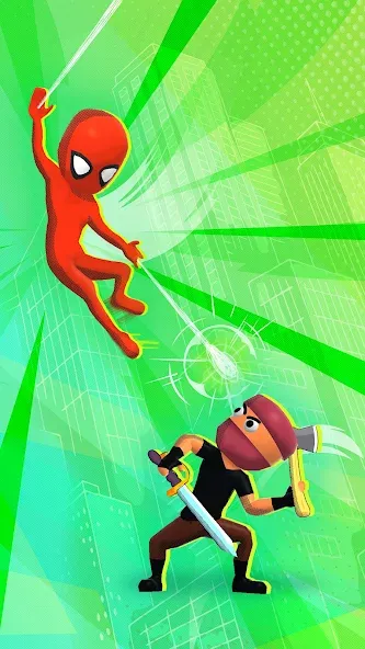 Web Master: Stickman Superhero (Вебмастер) [МОД: Деньги, Монеты и Меню MOD] Screenshot 2