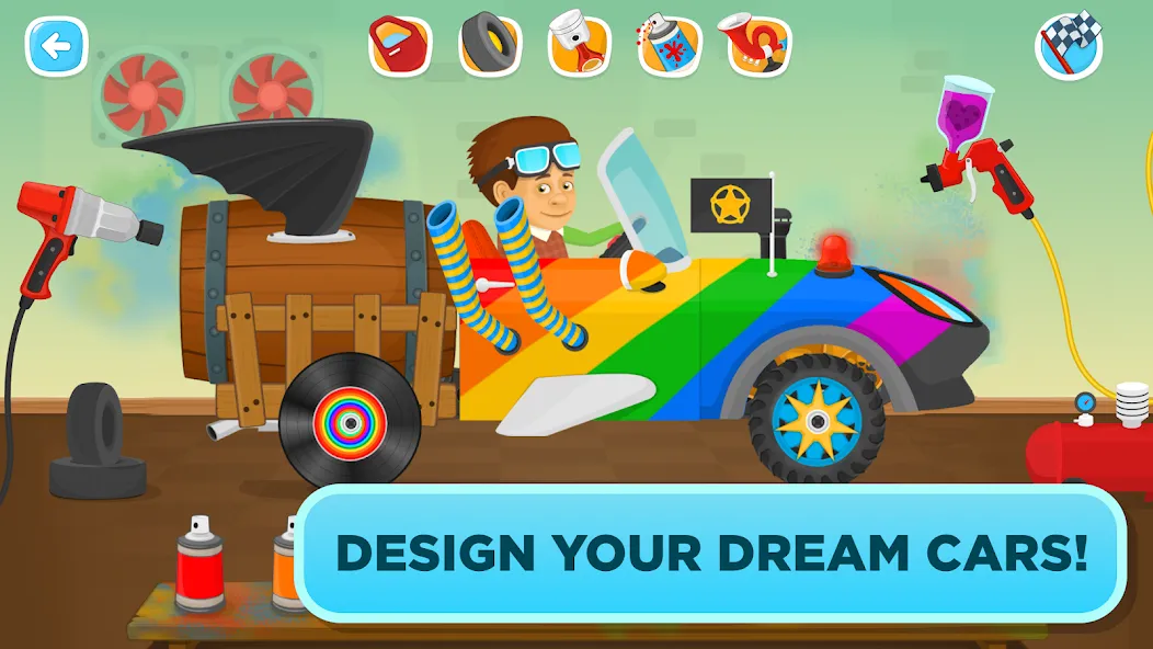 Garage Master - games for kids [МОД: Много монет, Открытые уровни и Мега MOD] Screenshot 3