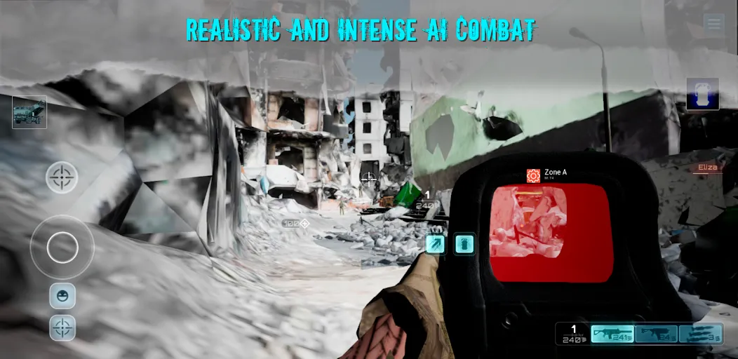 Shooter War WW3 CoopValor 2056 (Шутер  Третья мировая война) [МОД: Меню, Бесконечные монеты и Открытые уровни] Screenshot 3