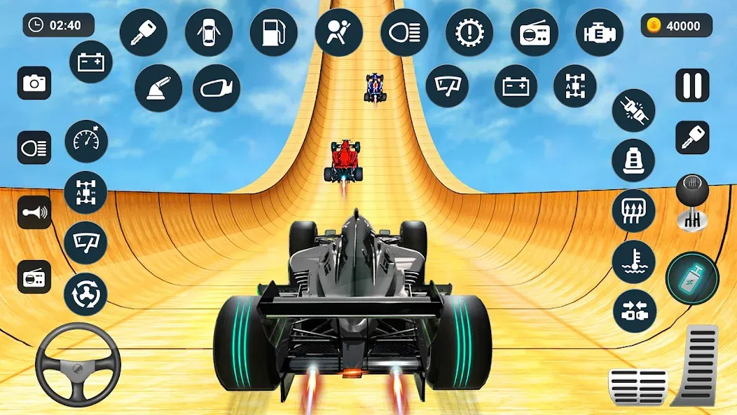 Formula Car Stunt - Car Games (Формула автомобиль трюк) [МОД: Меню, Бесконечные монеты и Открытые уровни] Screenshot 2