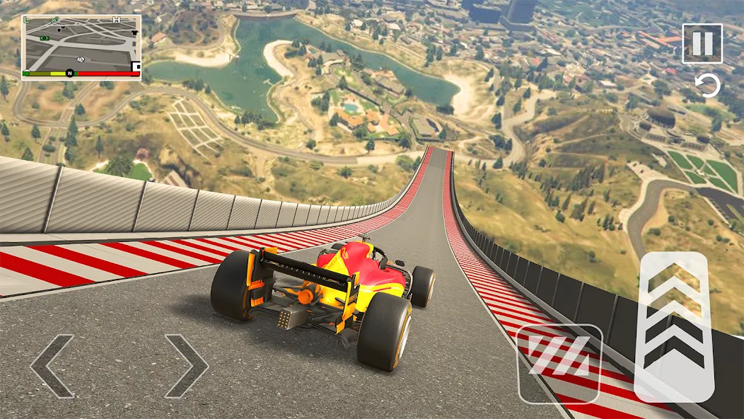 Formula Car Stunt - Car Games (Формула автомобиль трюк) [МОД: Меню, Бесконечные монеты и Открытые уровни] Screenshot 3