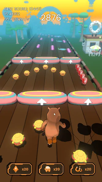 Hippo Dash (Хиппо Дэш) [МОД: Все открыто, Дополнительные деньги и Меню MOD] Screenshot 1