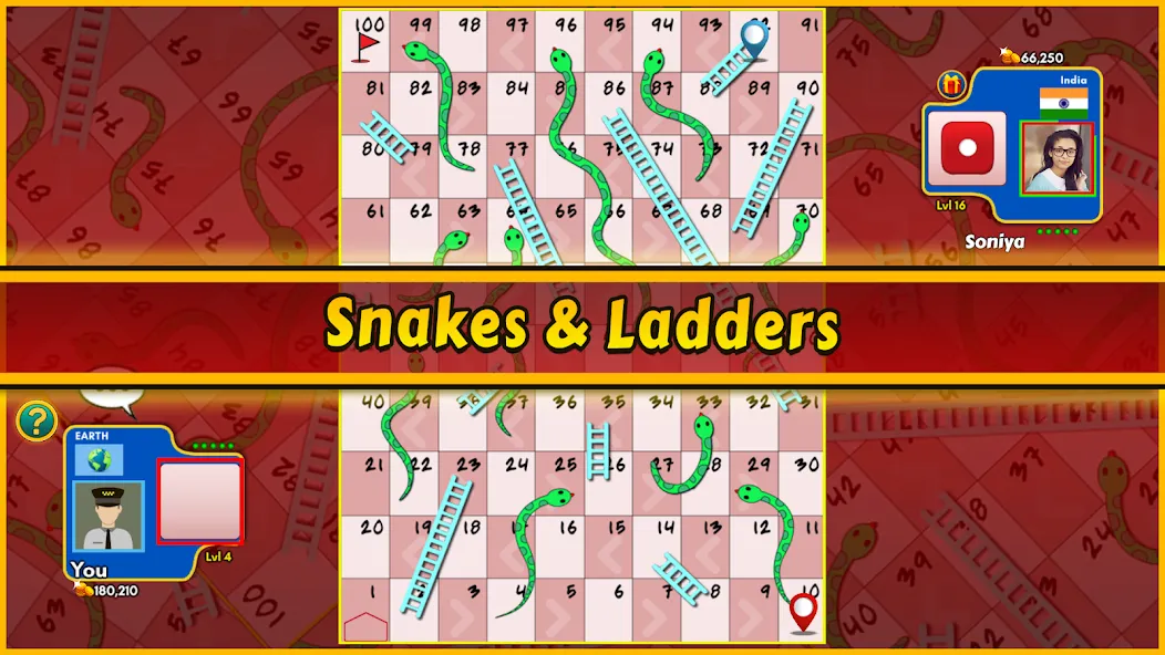 Snakes and Ladders King (Снейкс энд Ладдерс Кинг) [МОД: Бесконечные деньги, Монеты и Мега MOD] Screenshot 3