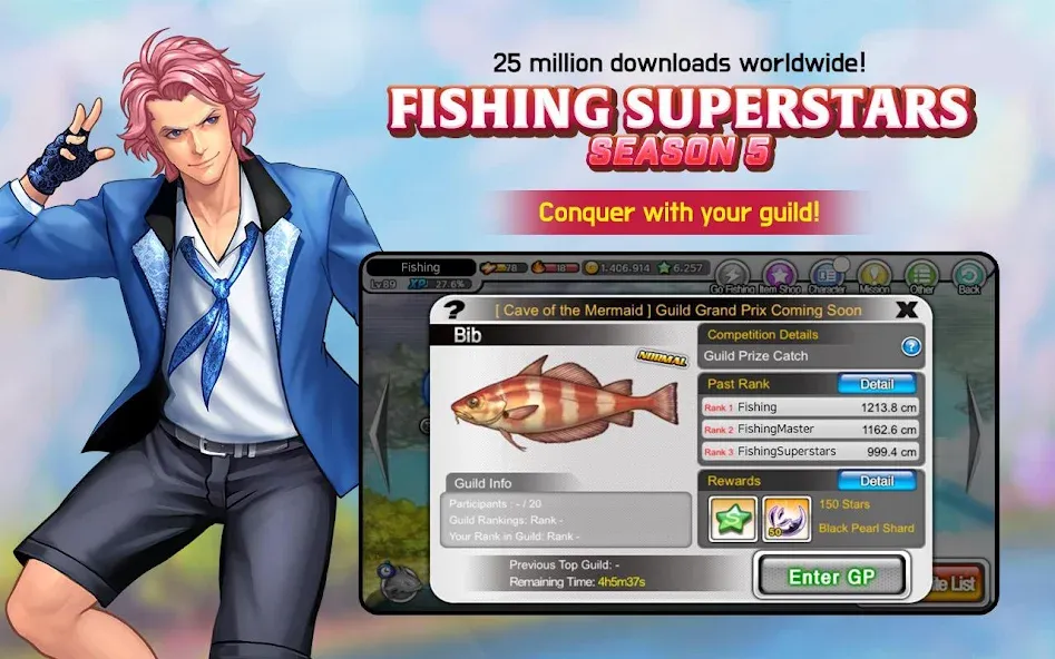 Fishing Superstars (Фишинг Суперзвезды) [МОД: Много монет, Открытые уровни и Мега MOD] Screenshot 2