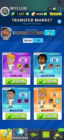 Idle Soccer Story - Tycoon RPG (Айдл Соккер Стори) [МОД: Меню, Бесконечные монеты и Открытые уровни] Screenshot 3