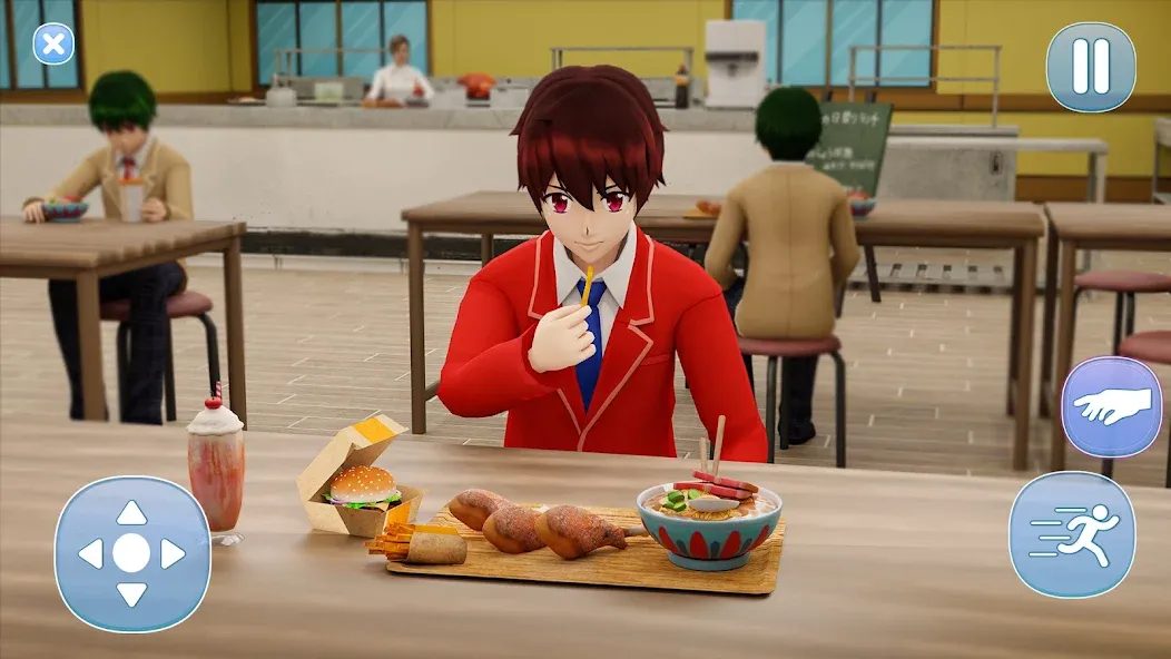 Anime Boy High School Life 3d [МОД: Бесконечные деньги, Монеты и Мега MOD] Screenshot 2