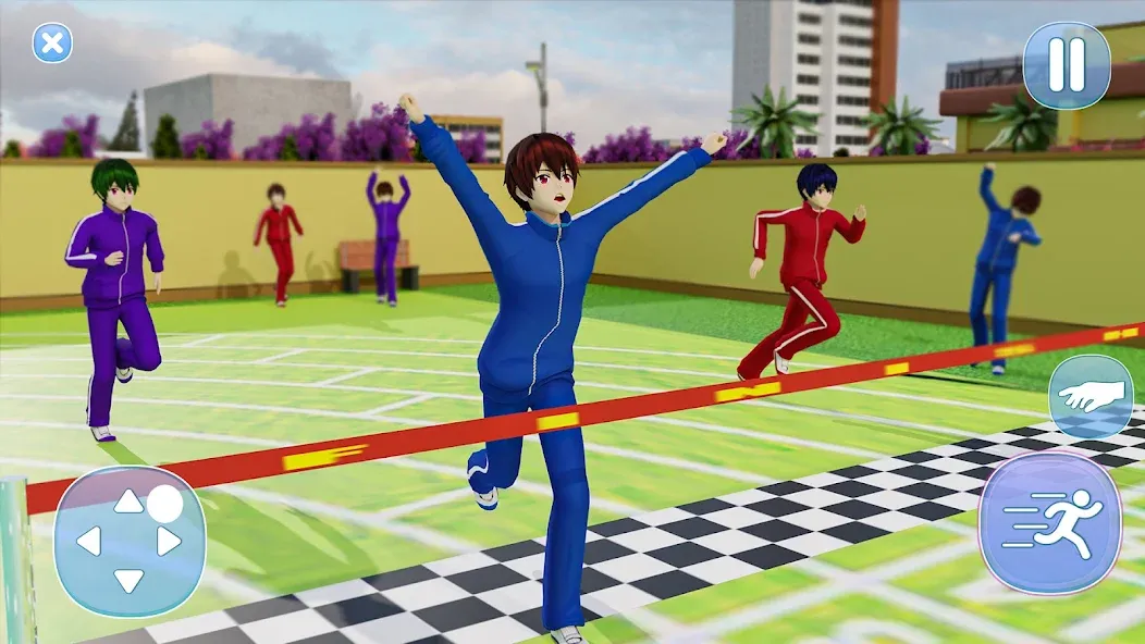 Anime Boy High School Life 3d [МОД: Бесконечные деньги, Монеты и Мега MOD] Screenshot 3