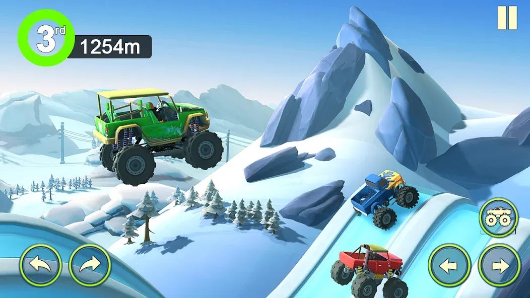 Monster Truck Crush (Монстр Трак Стант) [МОД: Меню, Бесконечные монеты и Открытые уровни] Screenshot 2