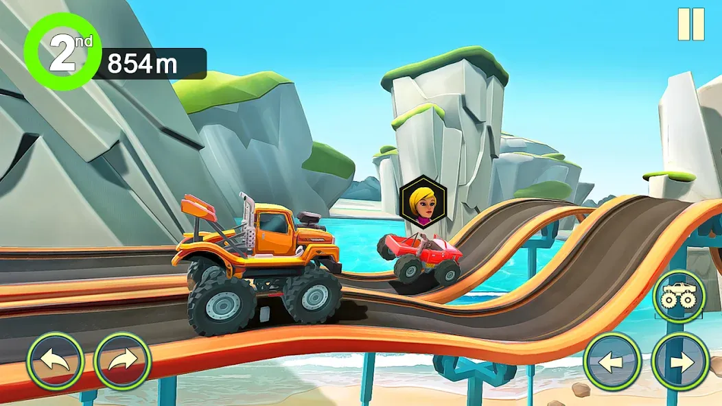 Monster Truck Crush (Монстр Трак Стант) [МОД: Меню, Бесконечные монеты и Открытые уровни] Screenshot 4
