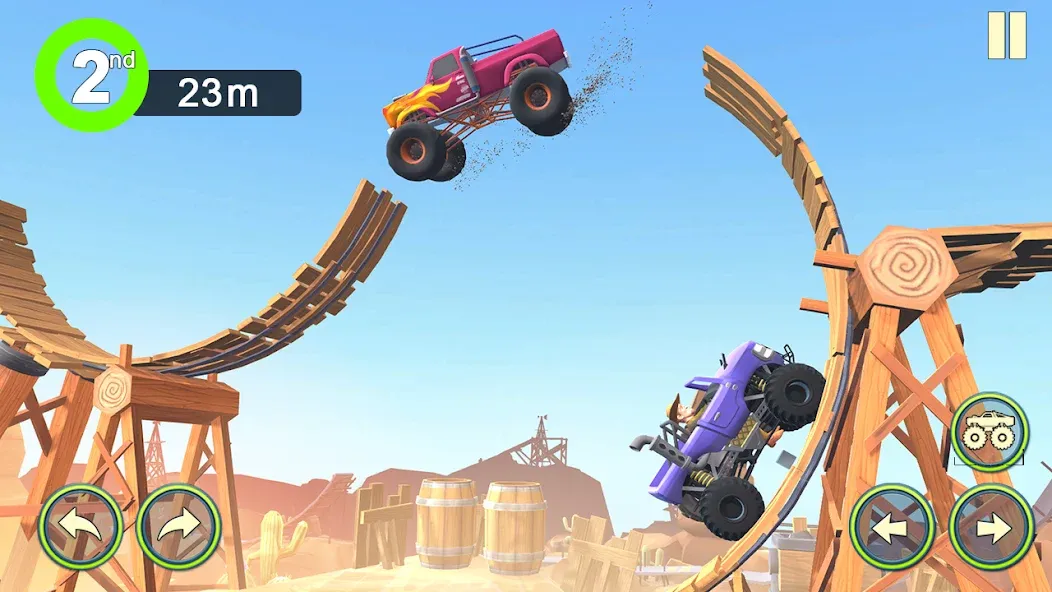 Monster Truck Crush (Монстр Трак Стант) [МОД: Меню, Бесконечные монеты и Открытые уровни] Screenshot 5