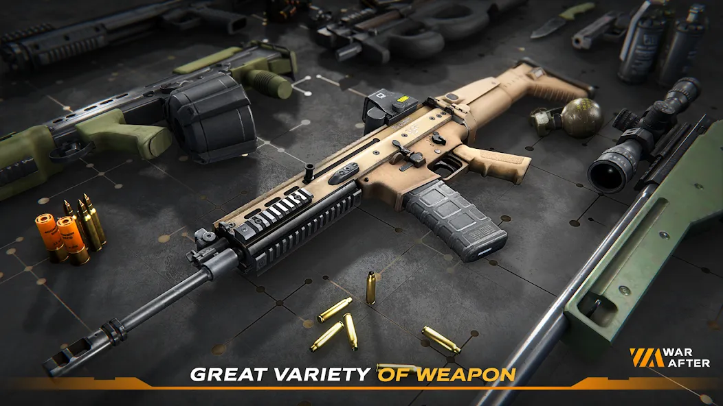 War After: PvP Shooter (Вар Афтер) [МОД: Меню, Бесконечные монеты и Открытые уровни] Screenshot 3