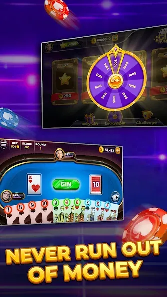 Gin Rummy - Card Game (Джин Рами) [МОД: Деньги, Монеты и Меню MOD] Screenshot 4