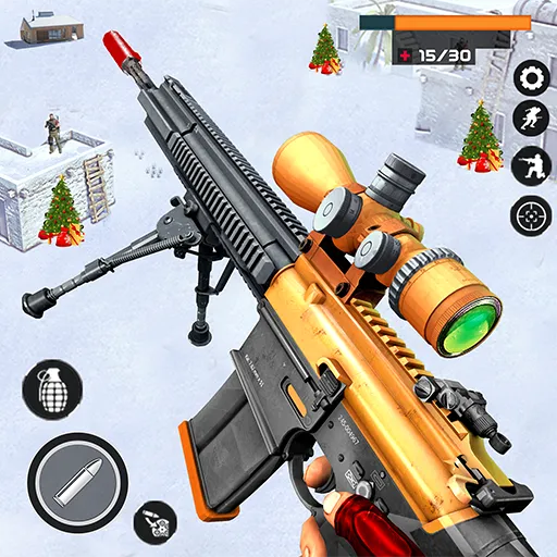 Banduk Game - Sniper Gun Games (Снайперская Война 3D) [МОД: Деньги, Монеты и Меню MOD] Screenshot 1